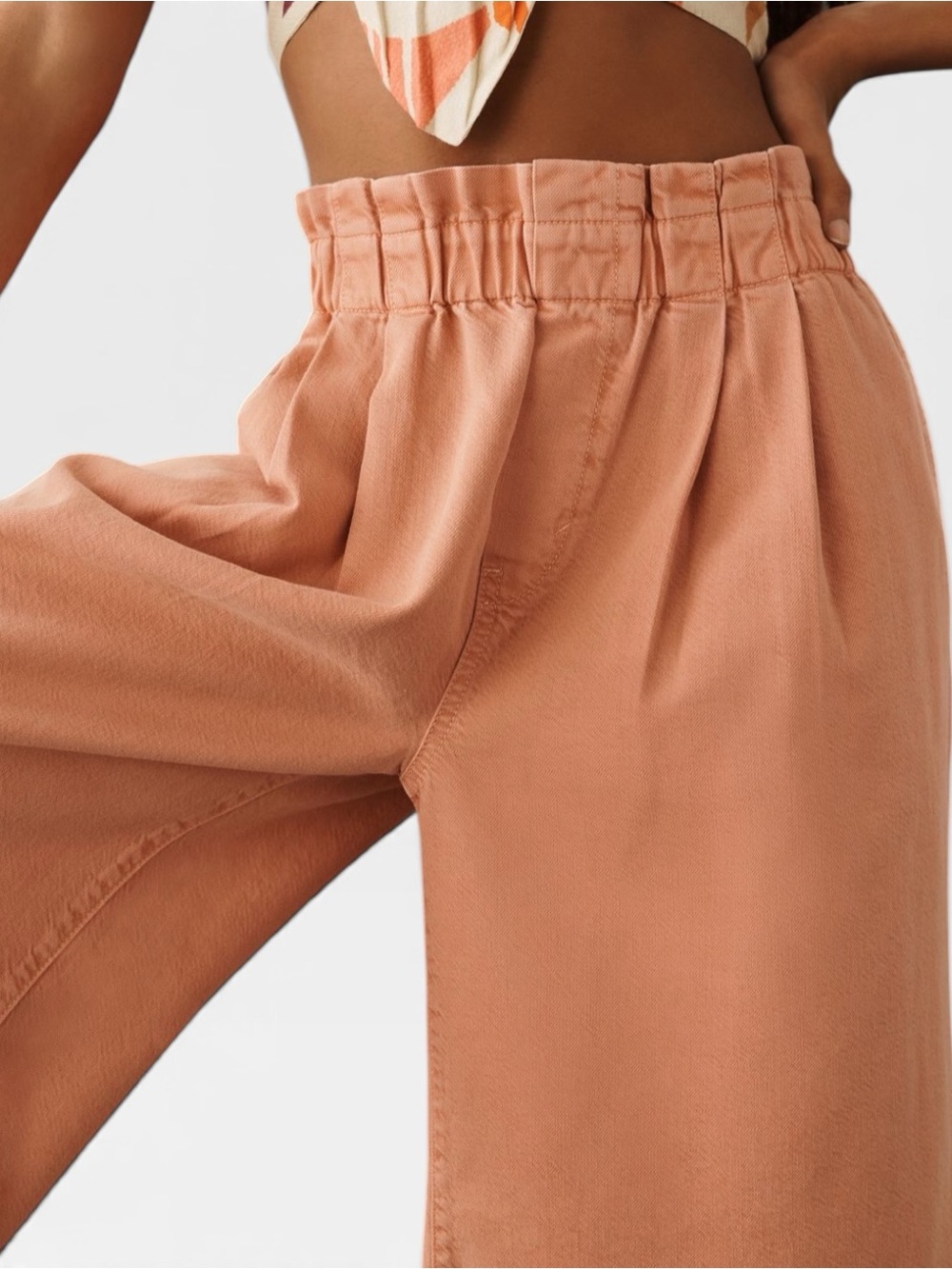 Pilcro High-Rise Cropped Paperbag Jeans